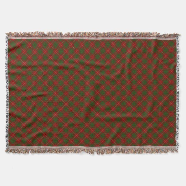 Manta Xadrez verde-tartan (Frente)