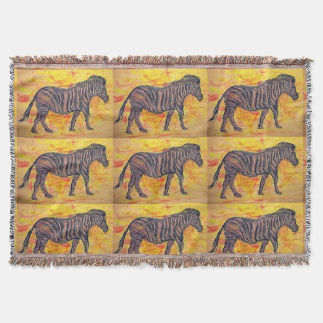 Manta zebra roxa legal (Frente)