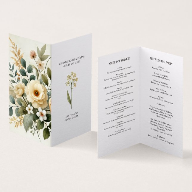 Manteiga Amarelo Aquarela Convite Elegante Floral (Interior e exterior)