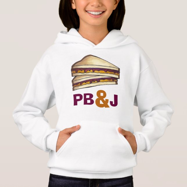 Manteiga de amendoim PB&J e camiseta de sanduíche  (Frente)