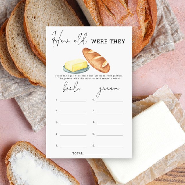 Manteiga e Pão. Quantos anos eles tinham? (Criador carregado)