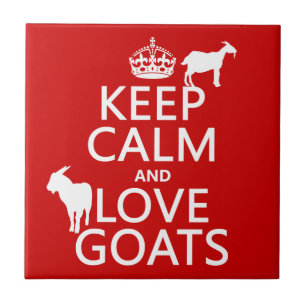 Mantenha a calma e ame cabras