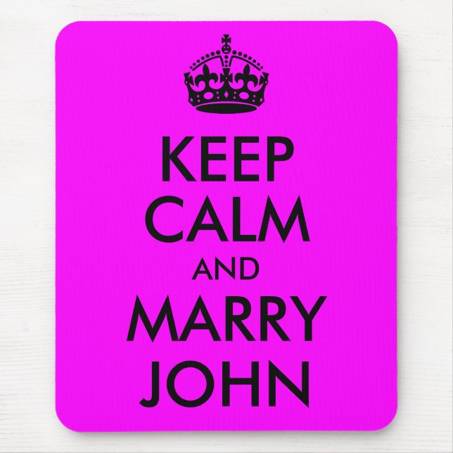 Mantenha a Calma e Case com John Mousepad (Frente)