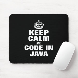 Mantenha a calma e codifique no Mousepad engraçado