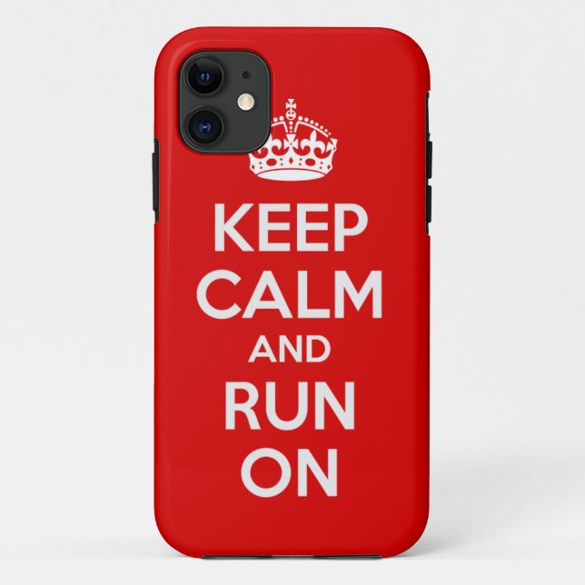 Mantenha a Calma e Continue a Correr Capinha para  (Verso)