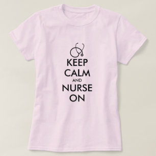 Mantenha a calma e continue a cuidar camiseta para