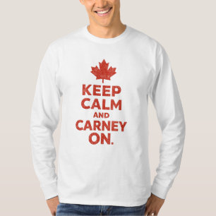 Mantenha a Calma e Continue com Carney em Camiseta