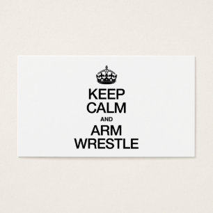 MANTENHA A CALMA E O WRESTLE DO BRAÇO