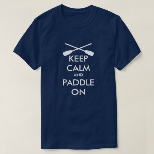 Mantenha a calma e pá com uma camisa engraçada