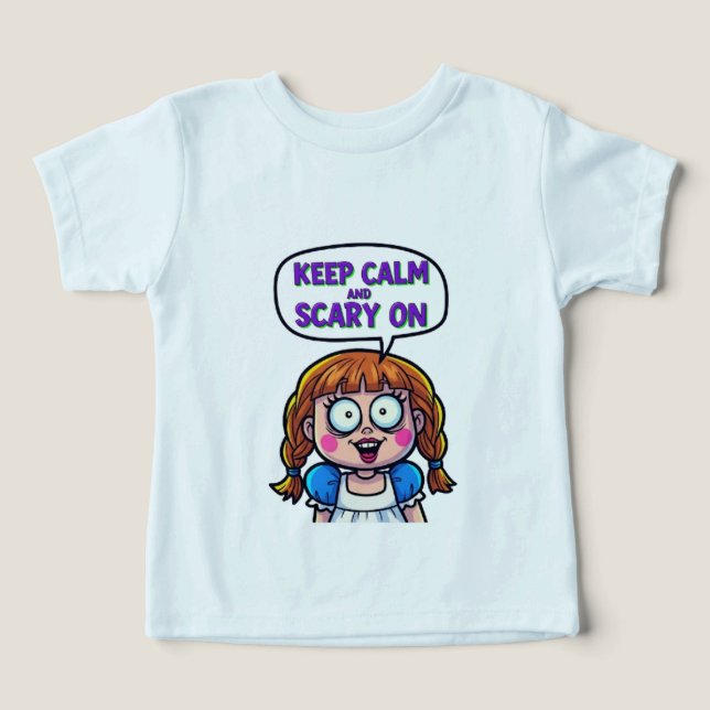 MANTENHA A CALMA E SEJA ASSUSTADOR (Design frontal)