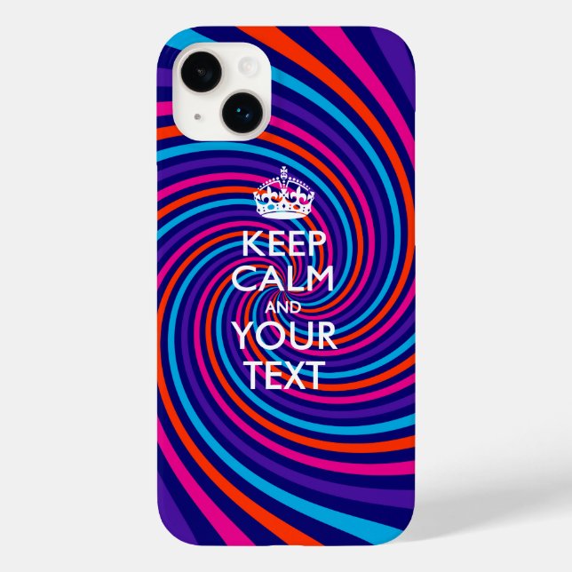 MANTENHA A CALMA PERSONALIZADO E Seu Texto (Verso)