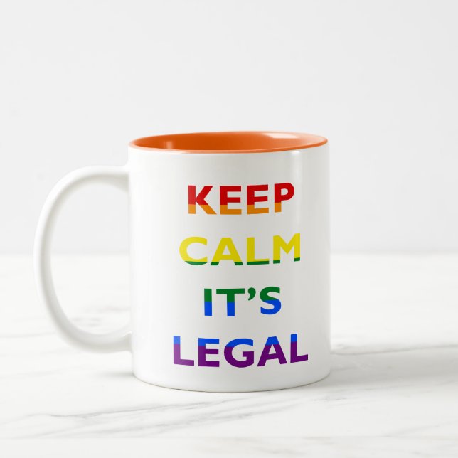 Mantenha a calma que é caneca de café legal do (Esquerda)