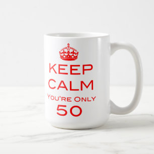 Mantenha a calma que você é caneca de somente 50