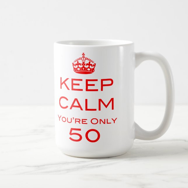 Mantenha a calma que você é caneca de somente 50 (Direita)
