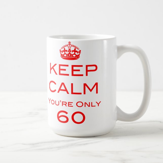 Mantenha a calma que você é caneca de somente 60 (Direita)