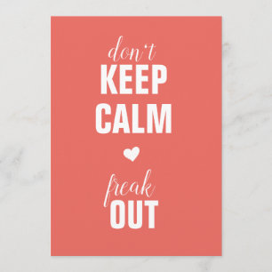 Mantenha a calma que você é um anúncio da gravidez