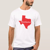 Mantenha a camisa de homens vermelhos de Texas