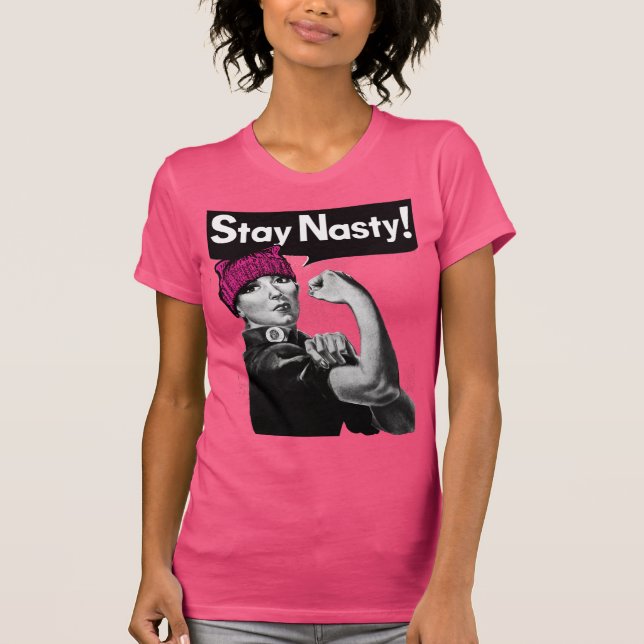 Mantenha a camisa de protesto do Pussyhat desagrad (Frente)