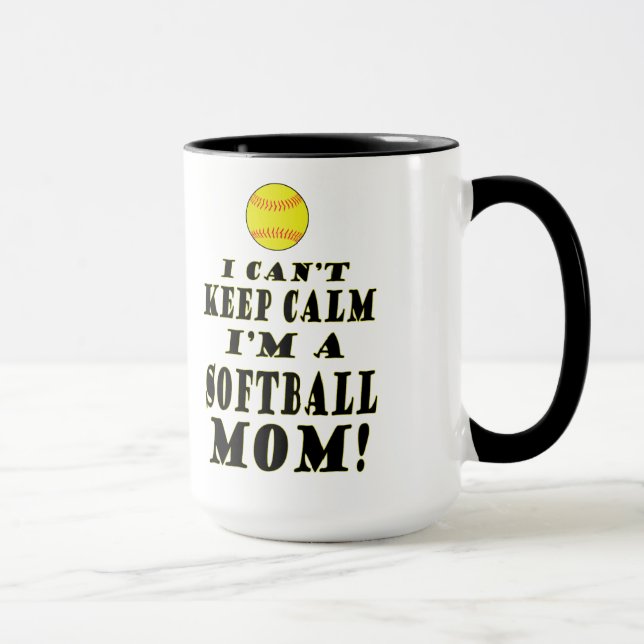 Mantenha a caneca calma do softball (Direita)