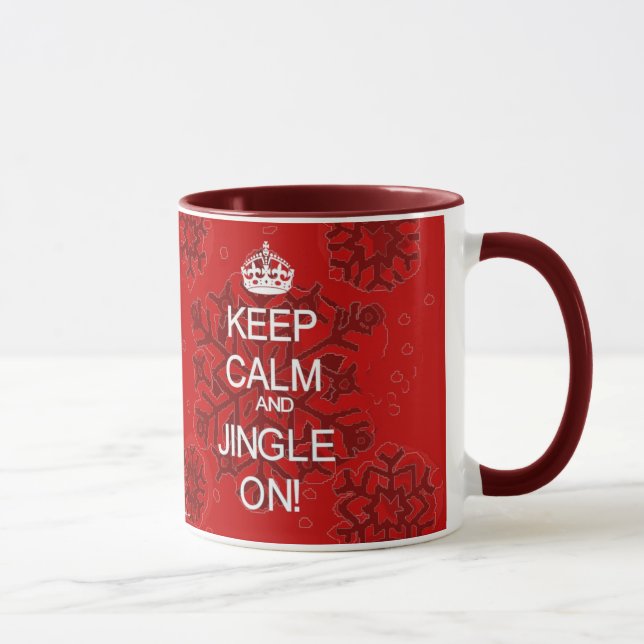 Mantenha a caneca calma do vermelho do tinir do (Direita)