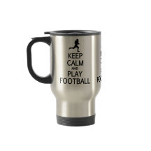 Mantenha a caneca do futebol da calma & do jogo -