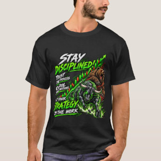 Mantenha a Disciplina - Camiseta de Motivação para
