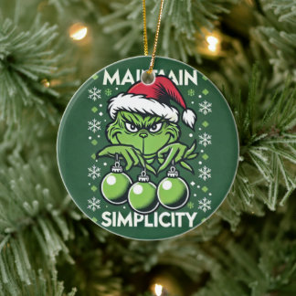 Mantenha a simplicidade! Enfeites de natal Grinich