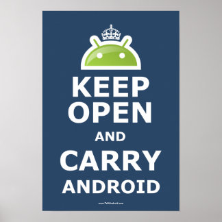 Mantenha aberto e Carregar Android Poster