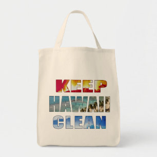"Mantenha as bolsas de canvas havaianas limpas do
