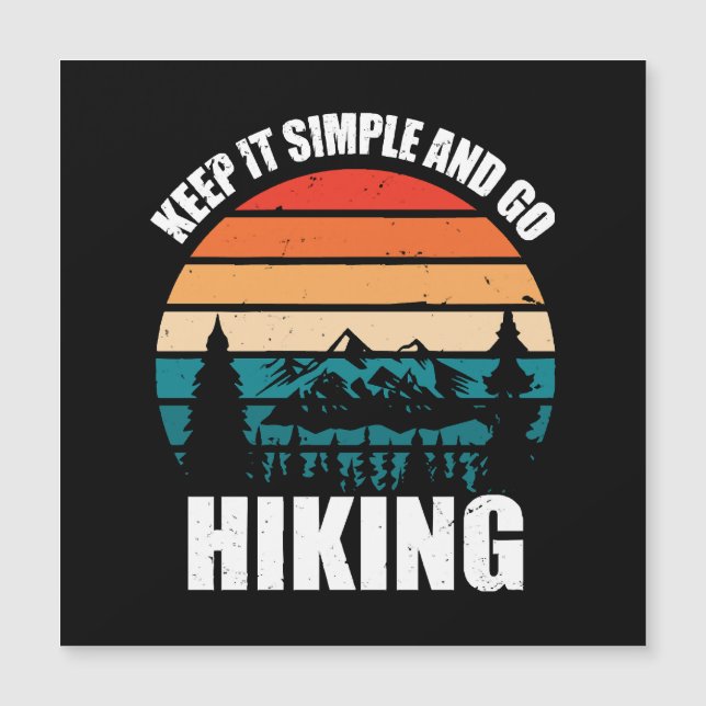 Mantenha As Coisas Simples E Vá Hiking (Frente)