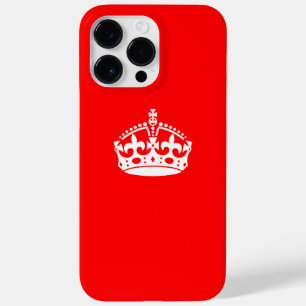 MANTENHA CALM CROWN em Vermelho Personalize Isto!