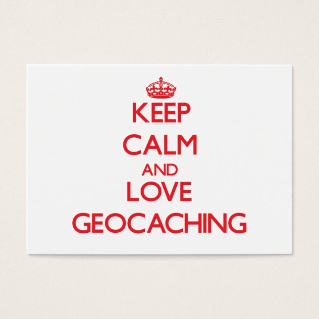 Mantenha calma e ame Geocaching (Frente)