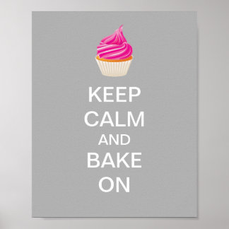 Mantenha calma e Assar no Poster