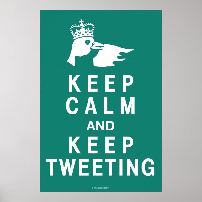 Mantenha calma e continue tuitando Poster (Frente)
