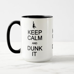 Mantenha Calma e Dunk As canecas - escolha estilo,