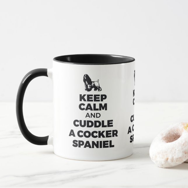 Mantenha Calma E Encoste Uma Caneca De Panela De C (Com Donut)