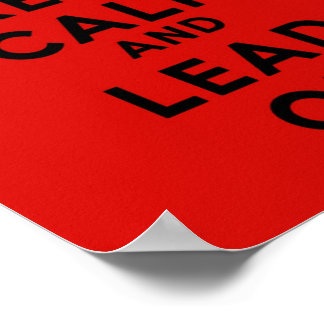 Mantenha calma e leve o Poster