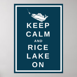 Mantenha Calma e Rice Lake, na poster de RLTA verd