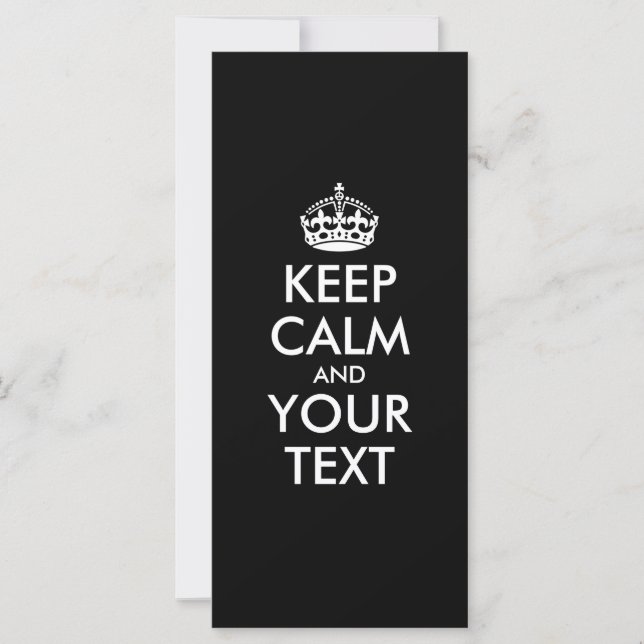 MANTENHA CALMA E SEU TEXTO (Frente)