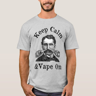 Mantenha Calma E Vape Na Camisa T