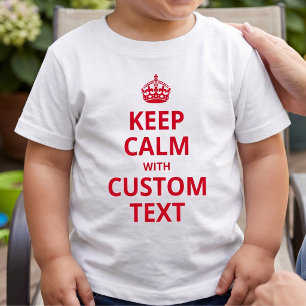 Mantenha Calma Modelo de Cota Personalizada Camisa