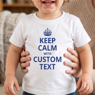 Mantenha Calma Modelo de Cota Personalizada Camisa