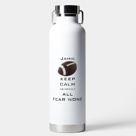 MANTENHA CALMA RESPEITAR TODO O MEDO DE ALUMÍNIO D