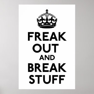 Mantenha calmo e continue o impressão da paródia