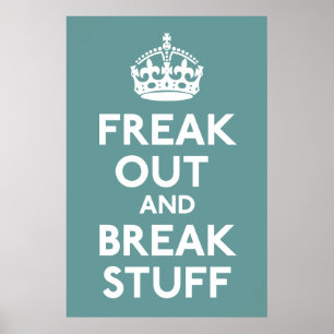 Mantenha calmo e continue o impressão da paródia