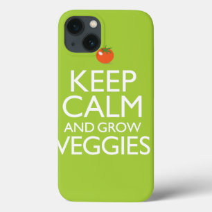 Mantenha calmo e cresça vegetarianos