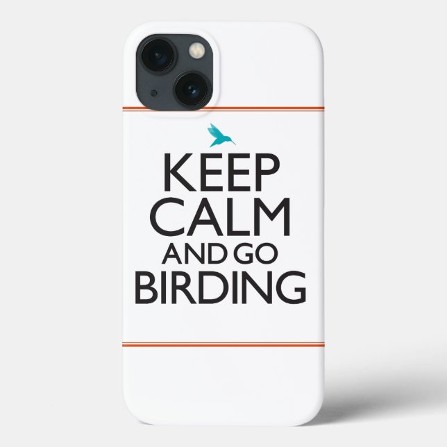 Mantenha calmo e vá Birding (Verso)