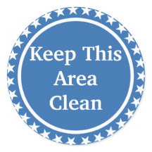 Mantenha Esta Área Limpa Os Adesivos Redondos