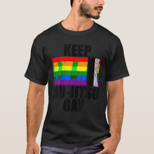 Mantenha Jiu Jitsu Gay de Camisa LGBT Orgulho gay