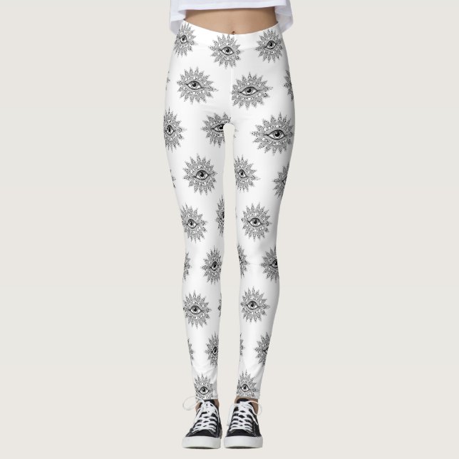 Mantenha Leggings Estranhas (Frente)